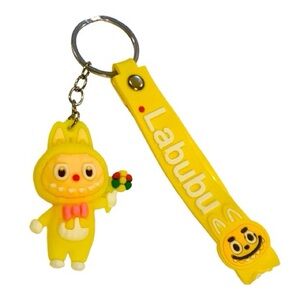Yellow Labubu Keychain for Kids & Adults